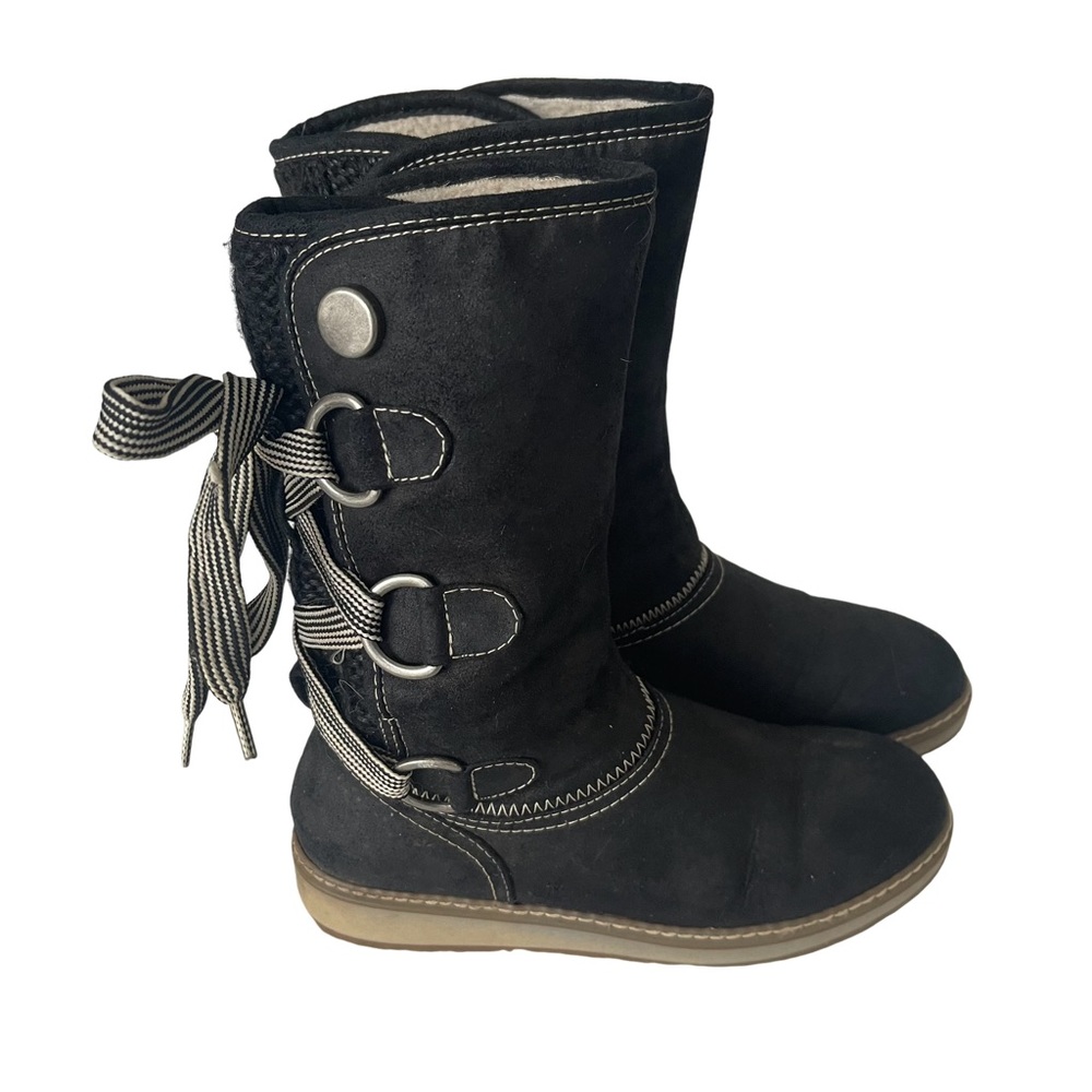 White Mountain Tivia Faux Suede Boots with Laces size 6